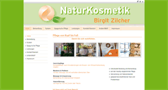 Desktop Screenshot of kosmetik-zilcher.de